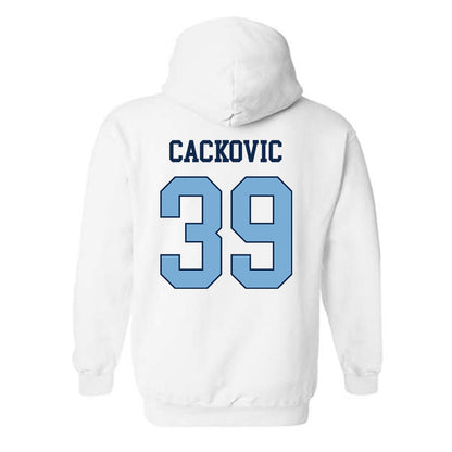 UNC - NCAA Baseball : Jake Cackovic - Classic Shersey Hooded Sweatshirt-1