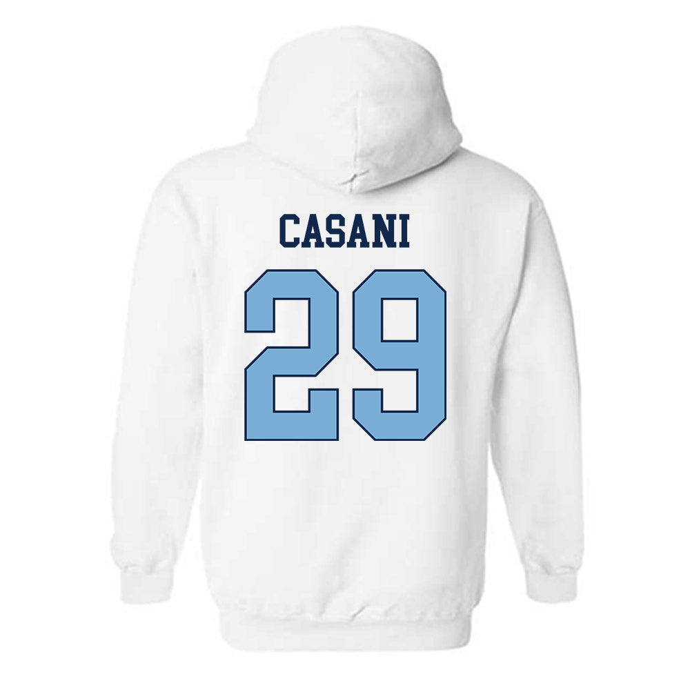 UNC - NCAA Men's Lacrosse : Henry Casani - Classic Shersey Hooded Sweatshirt-1