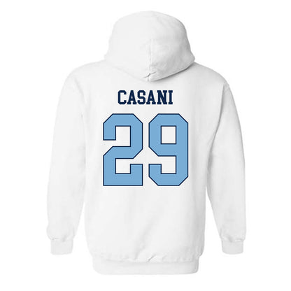 UNC - NCAA Men's Lacrosse : Henry Casani - Classic Shersey Hooded Sweatshirt-1