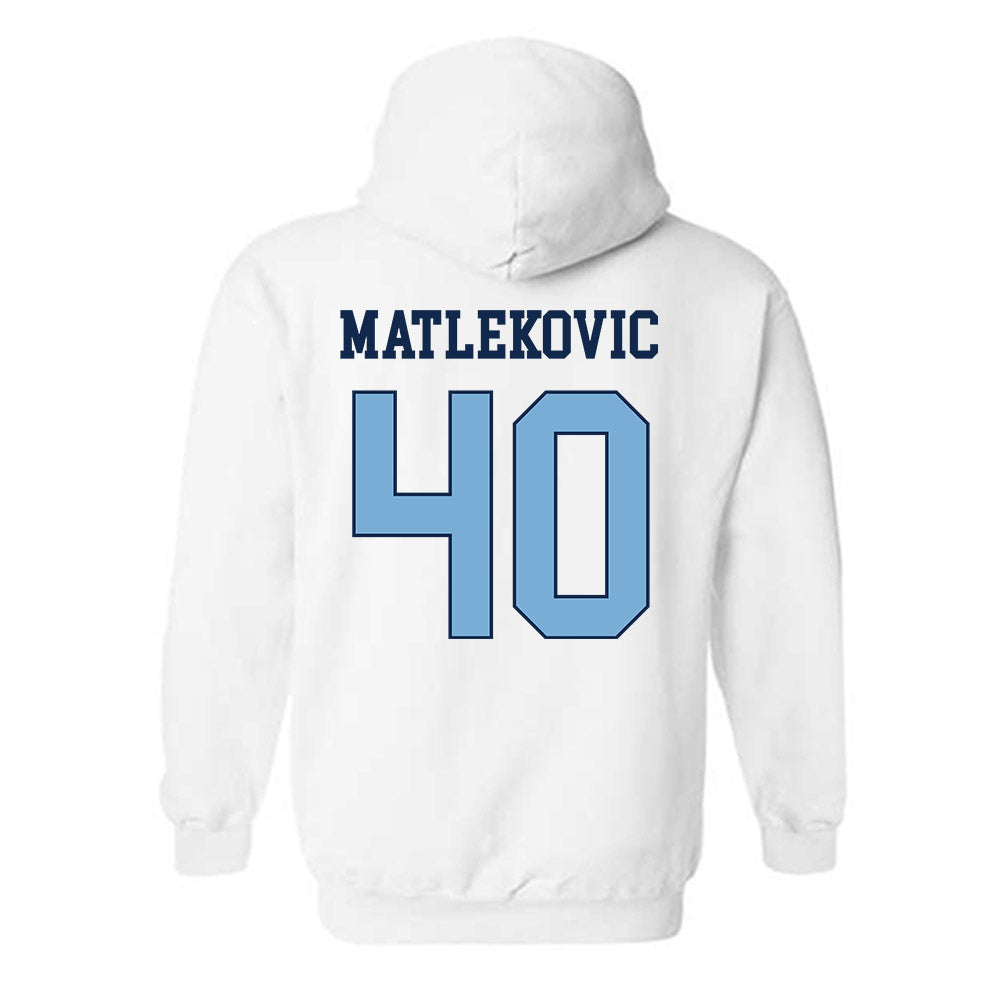 UNC - NCAA Men's Basketball : Ivan Matlekovic - Classic Shersey Hooded Sweatshirt-1
