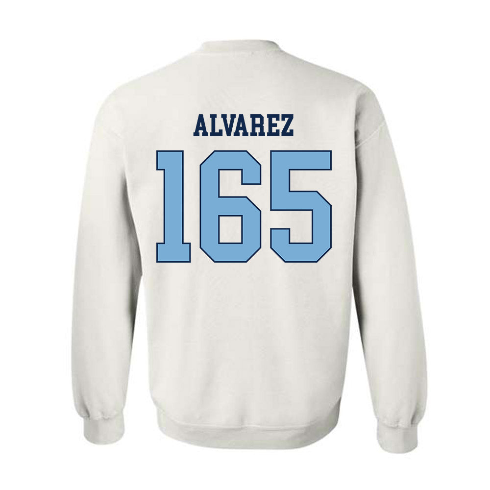 UNC - NCAA Wrestling : Omaury Alvarez - Classic Shersey Crewneck Sweatshirt-1