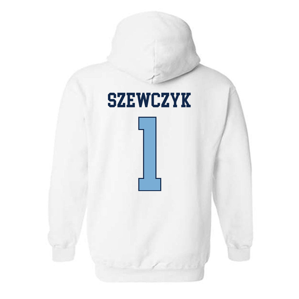 UNC - NCAA Men's Lacrosse : Mason Szewczyk - Classic Shersey Hooded Sweatshirt-1