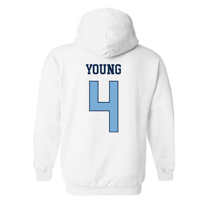UNC - NCAA Men's Basketball : Jaydon Young - Classic Shersey Hooded Sweatshirt-1