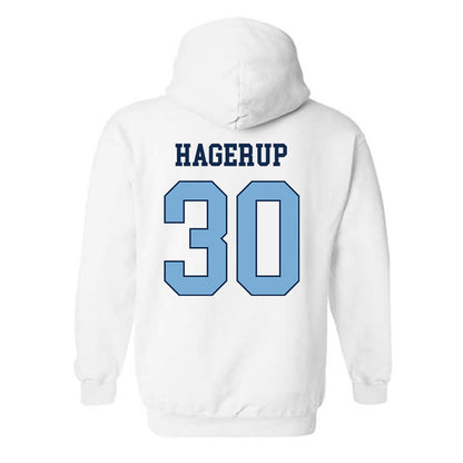 UNC - NCAA Men's Lacrosse : Leif Hagerup - Classic Shersey Hooded Sweatshirt-1