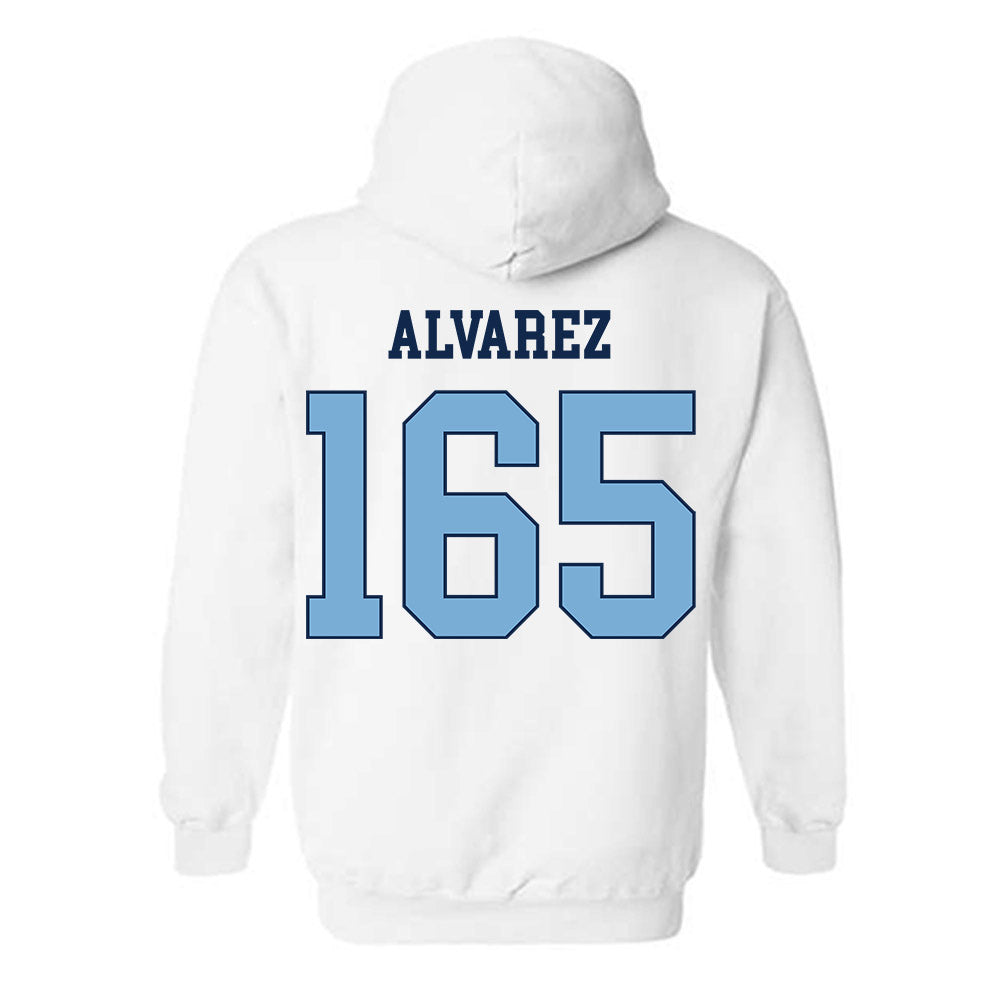 UNC - NCAA Wrestling : Omaury Alvarez - Classic Shersey Hooded Sweatshirt-1