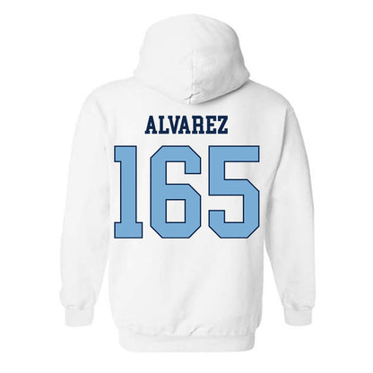 UNC - NCAA Wrestling : Omaury Alvarez - Classic Shersey Hooded Sweatshirt-1