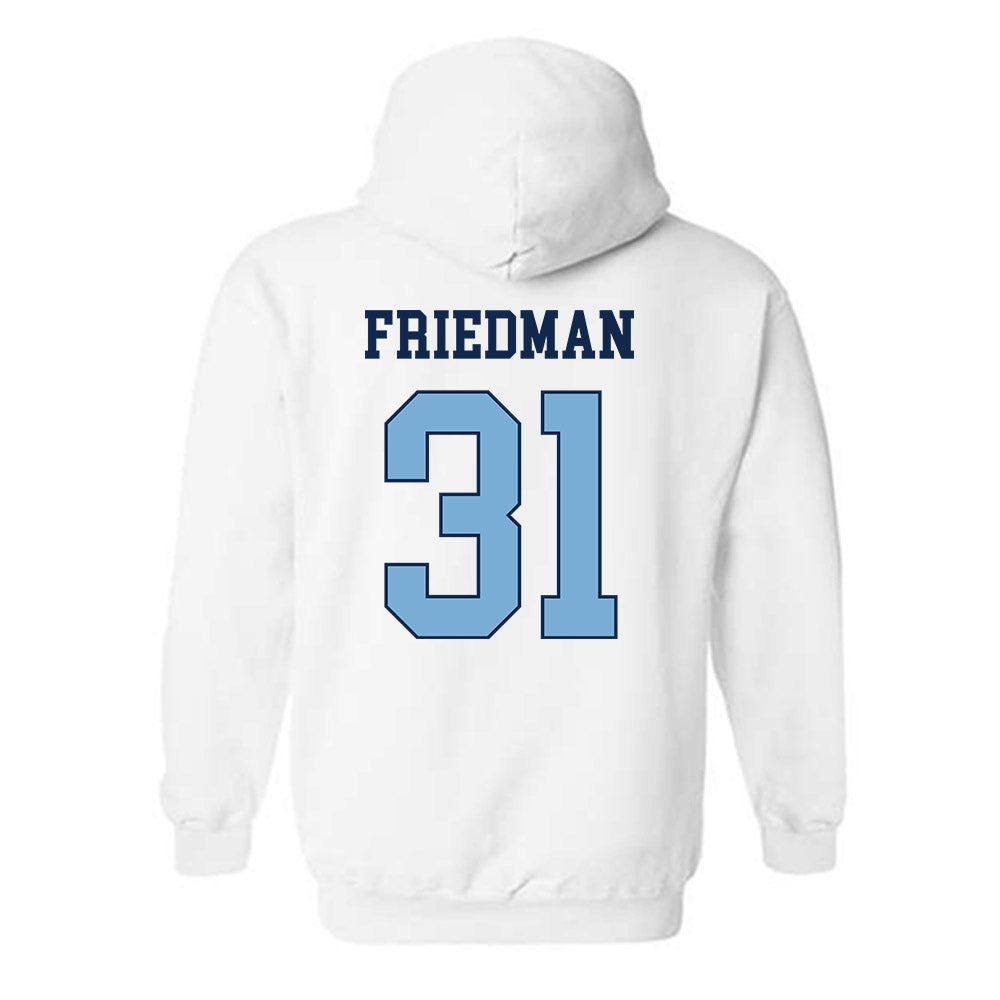 UNC - NCAA Men's Lacrosse : Caswell Friedman - Classic Shersey Hooded Sweatshirt-1