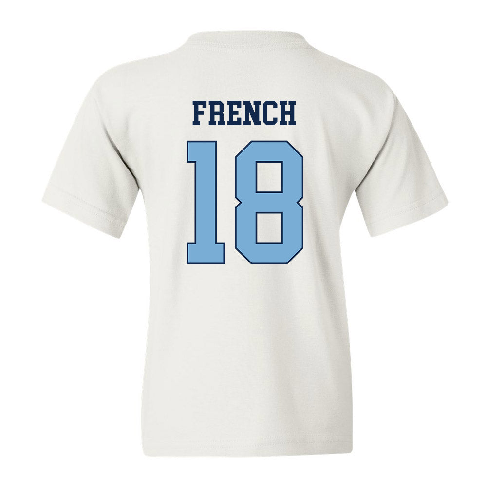 UNC - NCAA Baseball : Carter French - Classic Shersey Youth T-Shirt