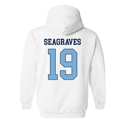 UNC - NCAA Baseball : Camron Seagraves - Classic Shersey Hooded Sweatshirt-1