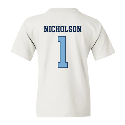 UNC - NCAA Baseball : Cooper Nicholson - Classic Shersey Youth T-Shirt-1