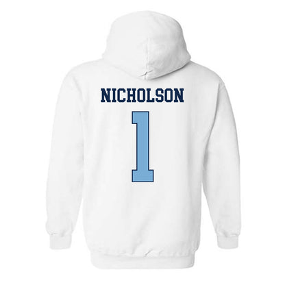 UNC - NCAA Baseball : Cooper Nicholson - Classic Shersey Hooded Sweatshirt-1