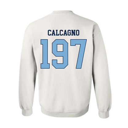 UNC - NCAA Wrestling : Mikey Calcagno - Classic Shersey Crewneck Sweatshirt-1