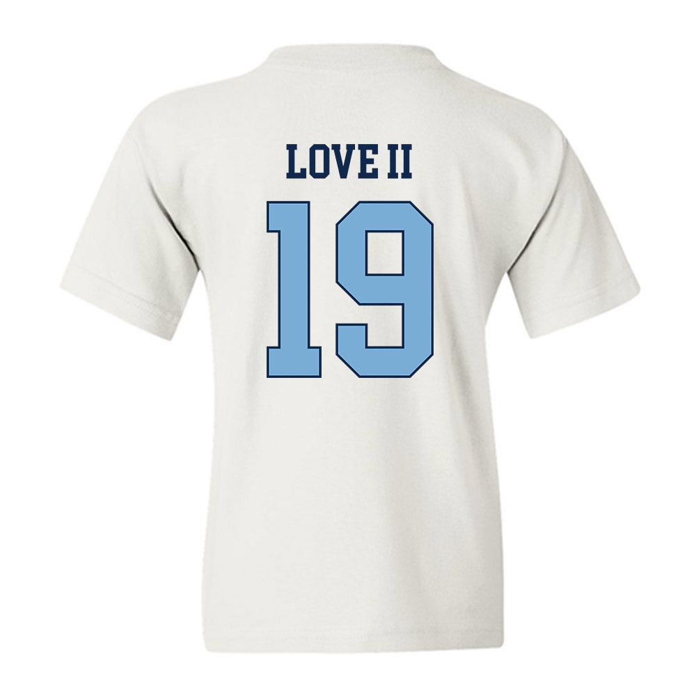UNC - NCAA Football : Reggie Love II - Classic Shersey Youth T-Shirt-1