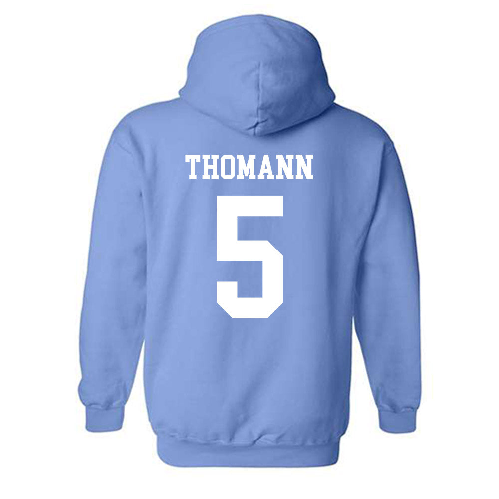 UNC - NCAA Men's Lacrosse : Peter Thomann - Classic Shersey Hooded Sweatshirt