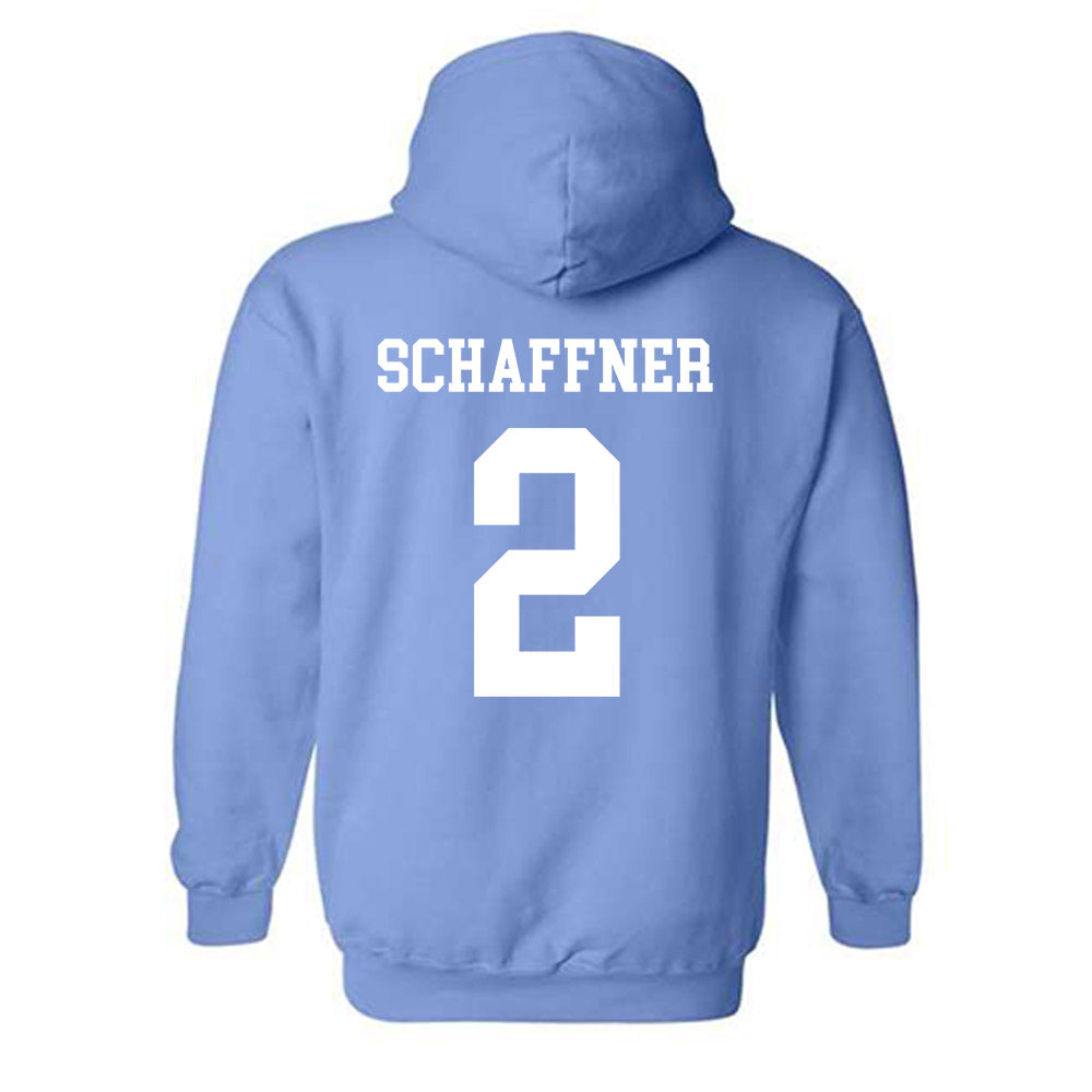 UNC - NCAA Baseball : Jake Schaffner - Classic Shersey Hooded Sweatshirt-1