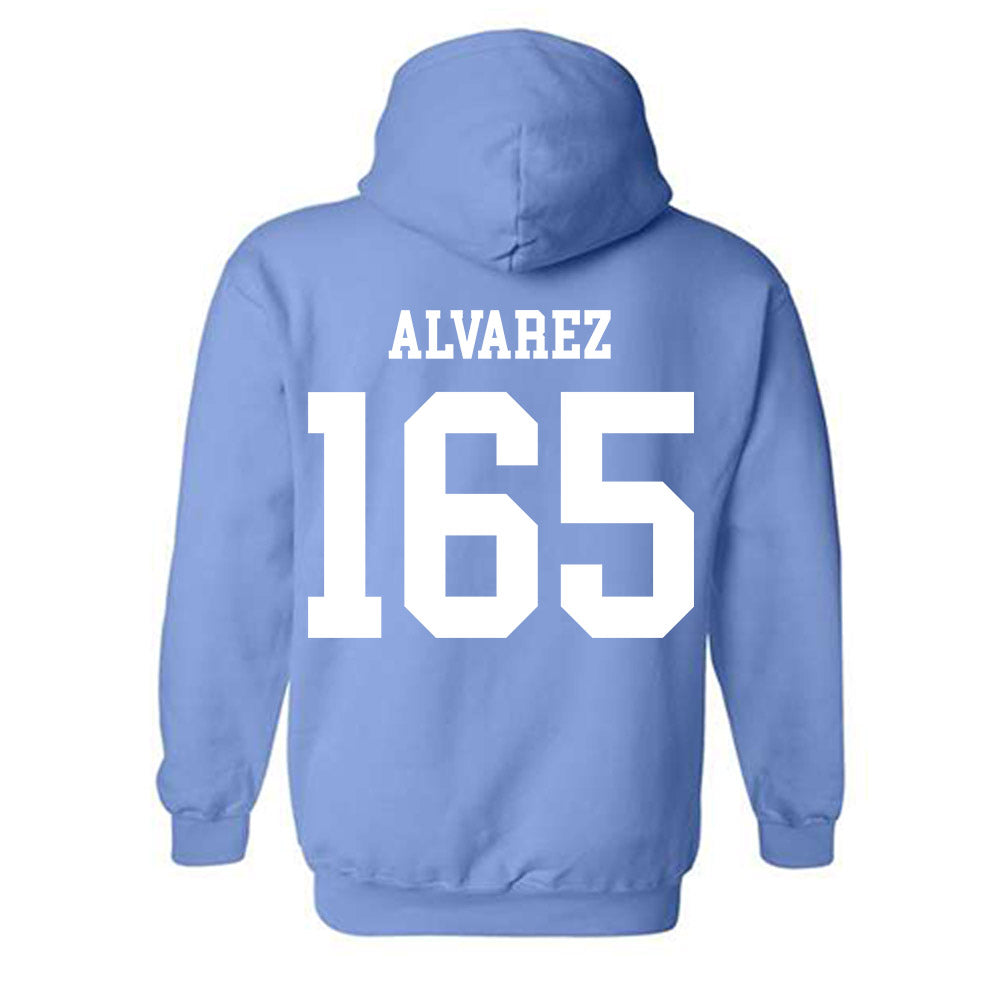 UNC - NCAA Wrestling : Omaury Alvarez - Classic Shersey Hooded Sweatshirt-1
