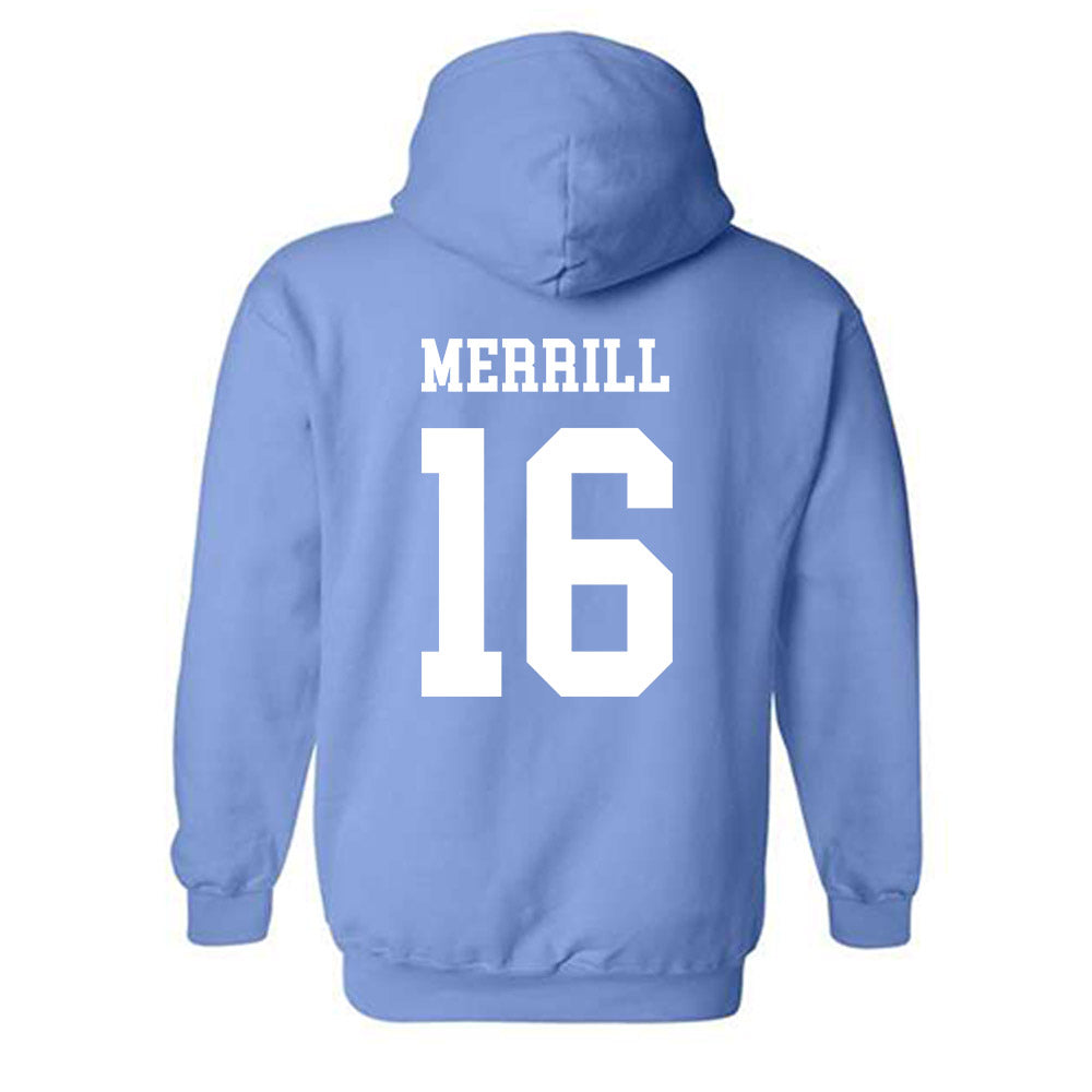 UNC - NCAA Men's Lacrosse : Gary Merrill - Classic Shersey Hooded Sweatshirt-1