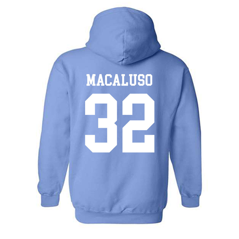 UNC - NCAA Men's Lacrosse : Luke Macaluso - Classic Shersey Hooded Sweatshirt-1