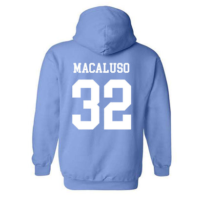 UNC - NCAA Men's Lacrosse : Luke Macaluso - Classic Shersey Hooded Sweatshirt-1