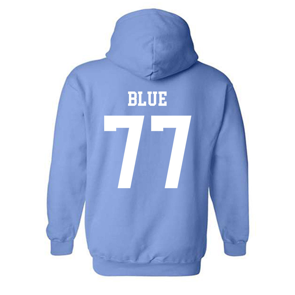 UNC - NCAA Football : Trey Blue - Classic Shersey Hooded Sweatshirt-1