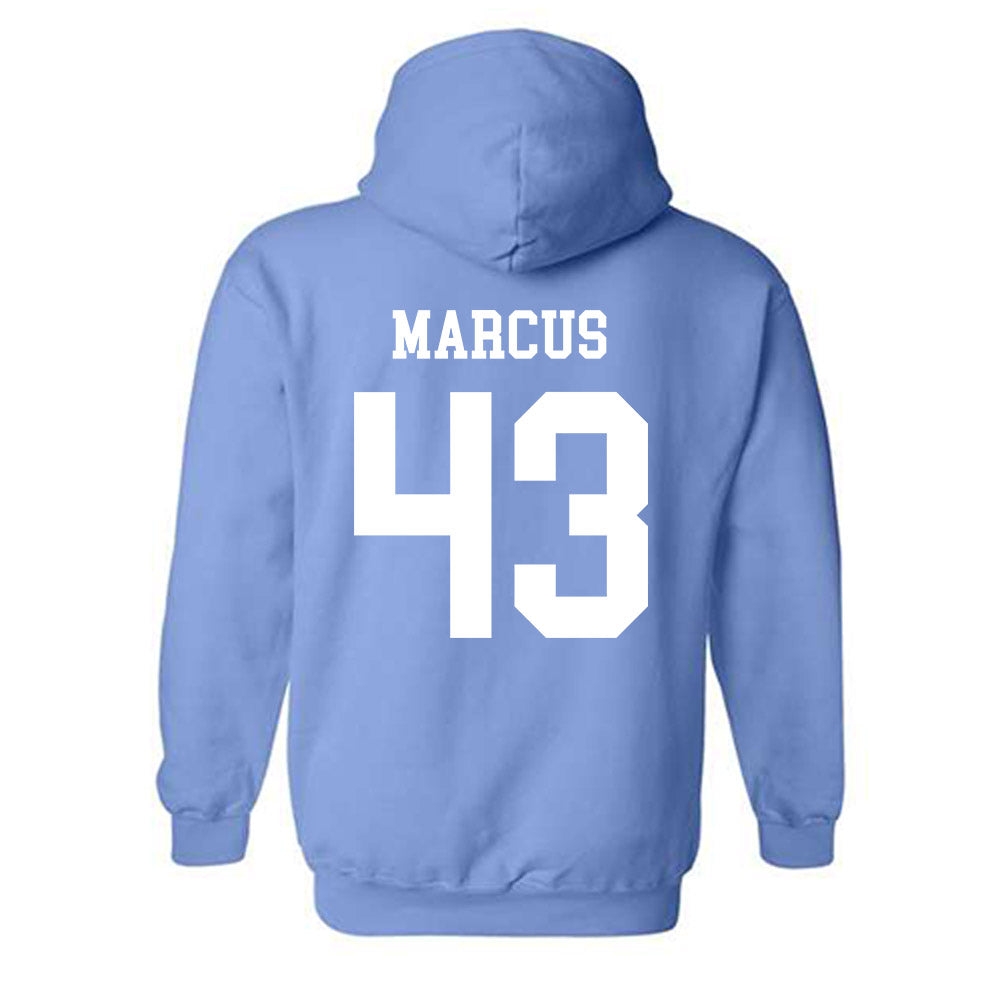 UNC - NCAA Men's Lacrosse : Josh Marcus - Classic Shersey Hooded Sweatshirt-1