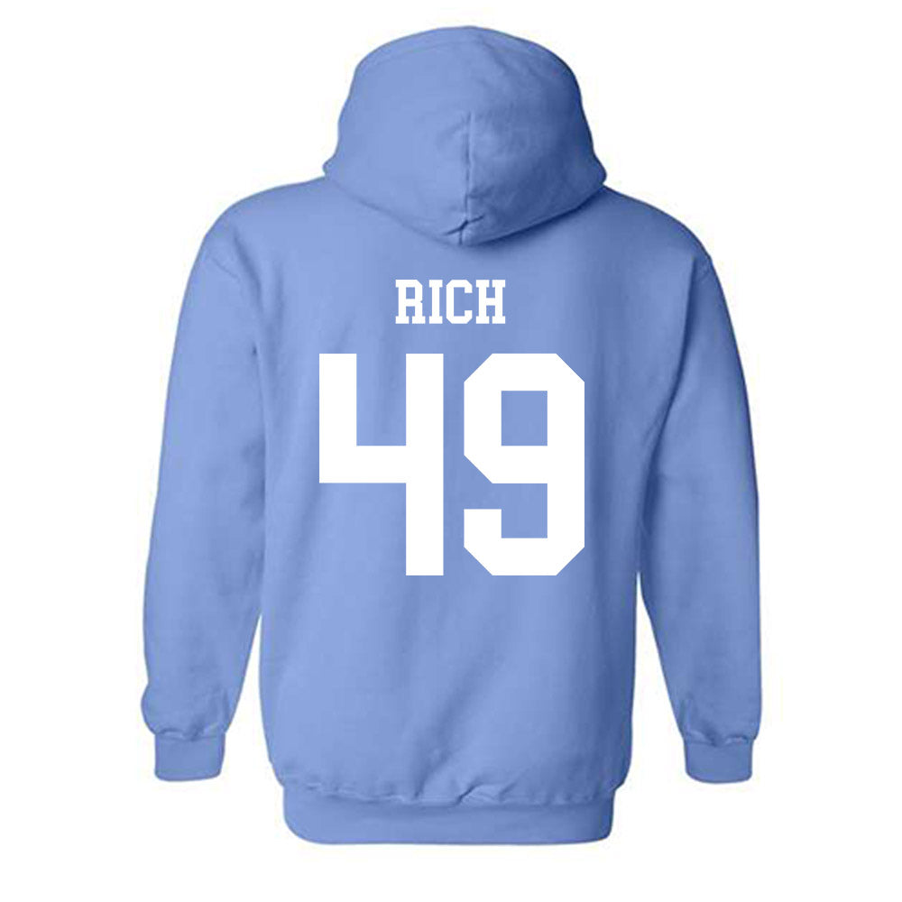 UNC - NCAA Baseball : Amos Rich - Classic Shersey Hooded Sweatshirt-1