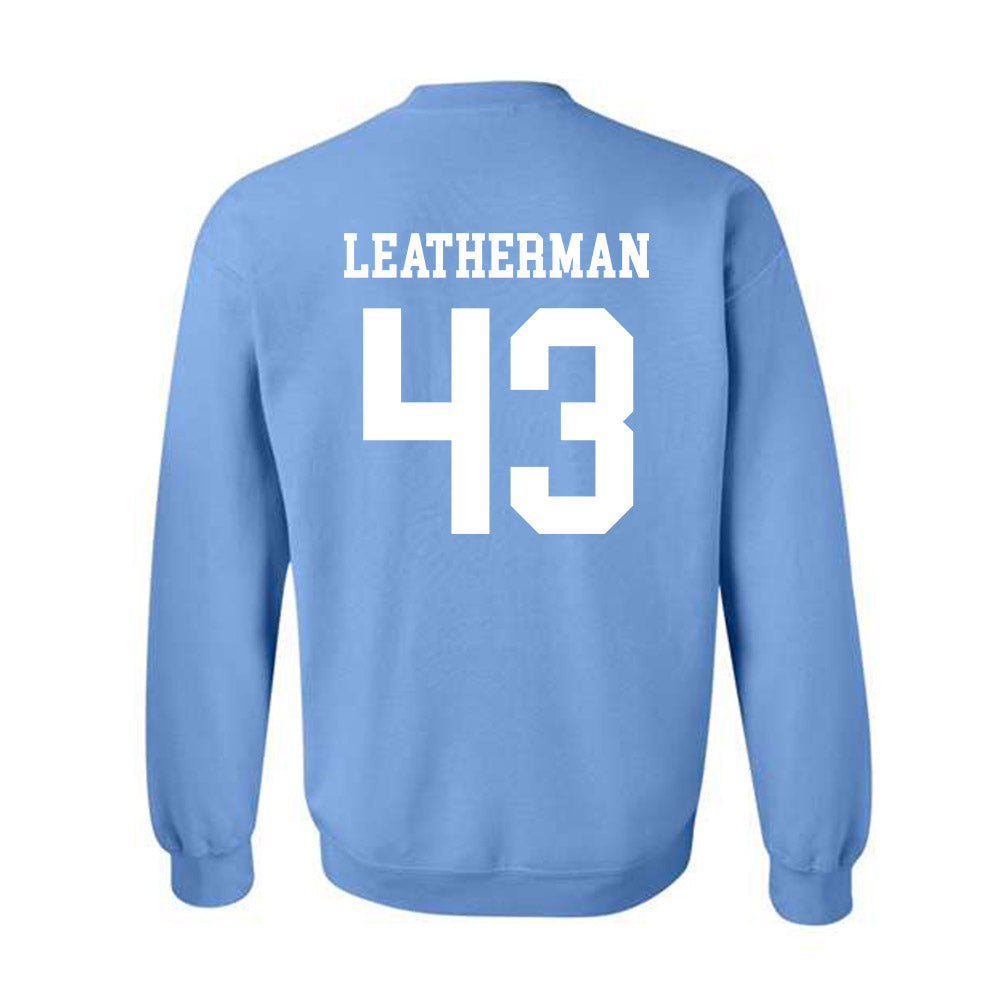 UNC - NCAA Baseball : Riley Leatherman - Classic Shersey Crewneck Sweatshirt-1