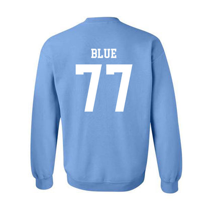 UNC - NCAA Football : Trey Blue - Classic Shersey Crewneck Sweatshirt-1