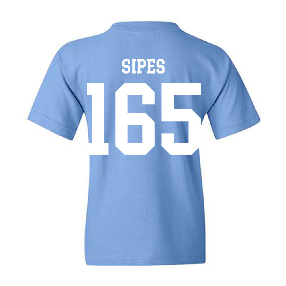 UNC - NCAA Wrestling : Lucas Sipes - Classic Shersey Youth T-Shirt-1