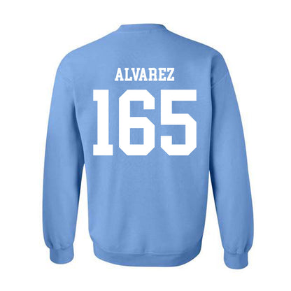 UNC - NCAA Wrestling : Omaury Alvarez - Classic Shersey Crewneck Sweatshirt-1