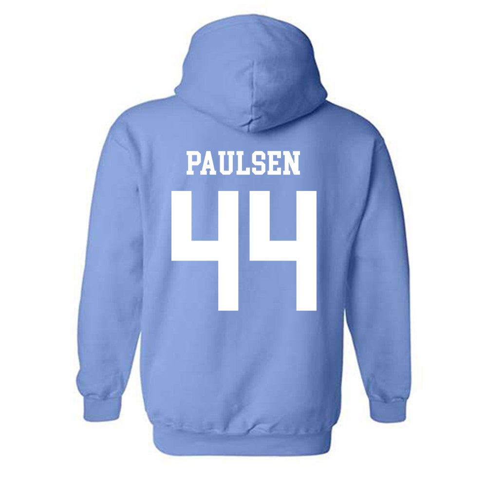 UNC - NCAA Baseball : Erik Paulsen - Classic Shersey Hooded Sweatshirt-1