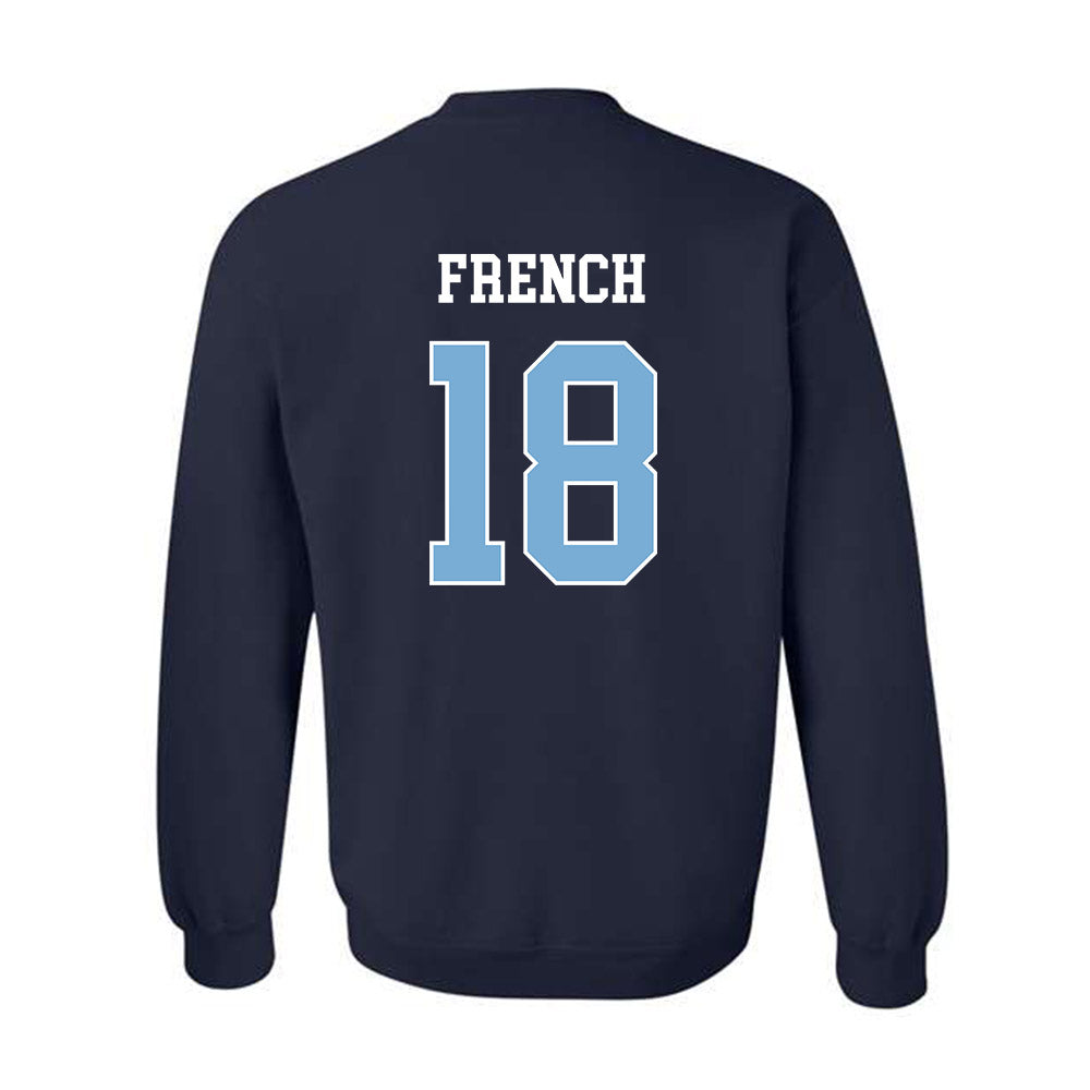 UNC - NCAA Baseball : Carter French - Classic Shersey Crewneck Sweatshirt