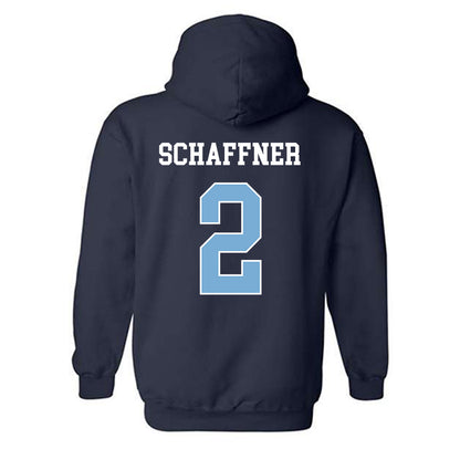UNC - NCAA Baseball : Jake Schaffner - Classic Shersey Hooded Sweatshirt-1