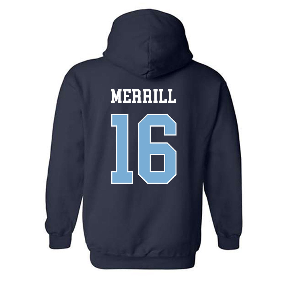 UNC - NCAA Men's Lacrosse : Gary Merrill - Classic Shersey Hooded Sweatshirt-1