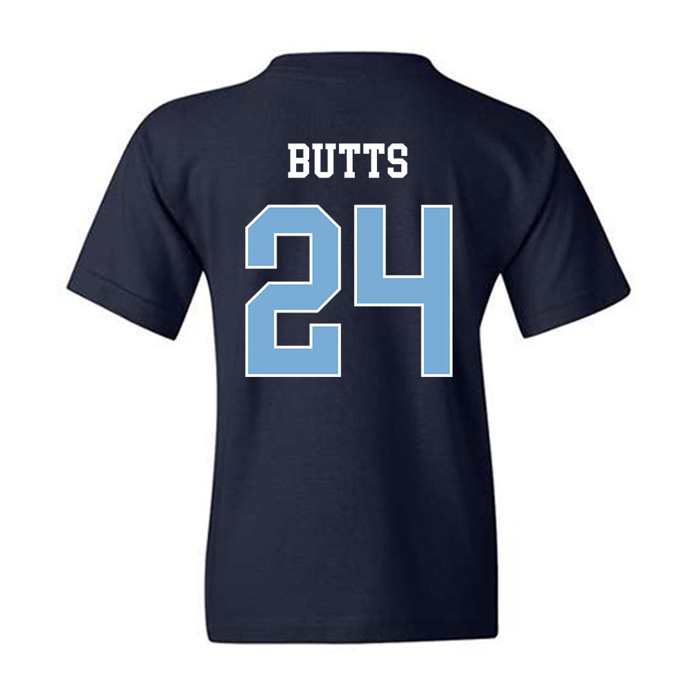 UNC - NCAA Football : Javion Butts - Classic Shersey Youth T-Shirt-1