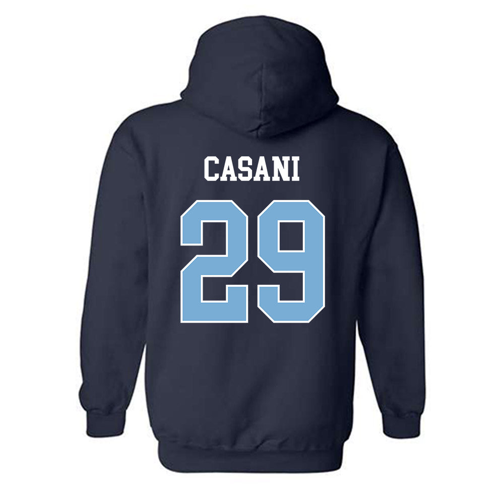 UNC - NCAA Men's Lacrosse : Henry Casani - Classic Shersey Hooded Sweatshirt-1