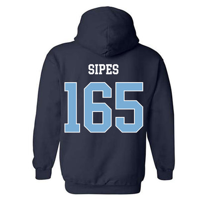 UNC - NCAA Wrestling : Lucas Sipes - Classic Shersey Hooded Sweatshirt-1