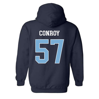 UNC - NCAA Football : William Conroy - Classic Shersey Hooded Sweatshirt-1