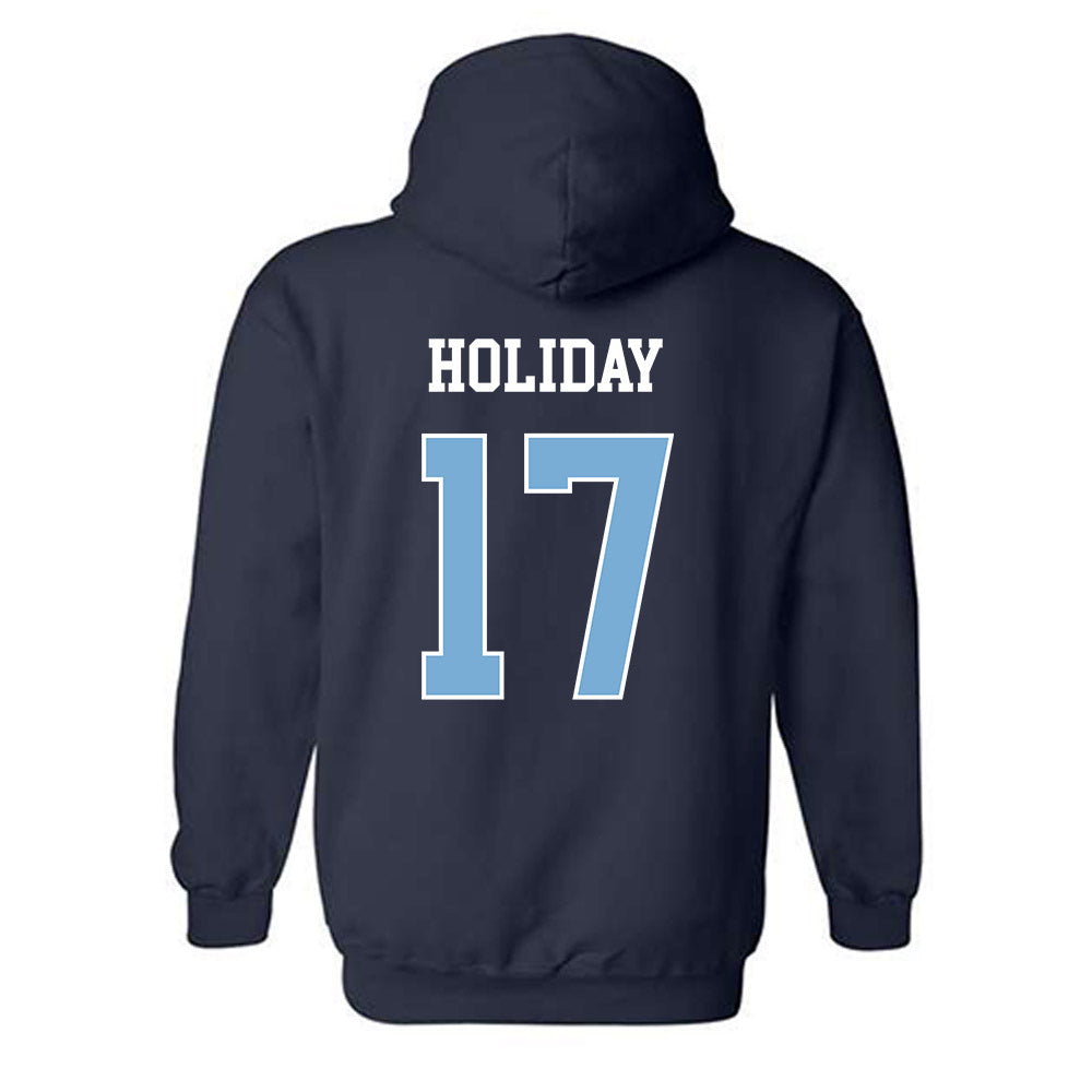 UNC - NCAA Baseball : Talan Holiday - Classic Shersey Hooded Sweatshirt-1
