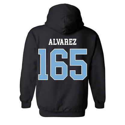UNC - NCAA Wrestling : Omaury Alvarez - Classic Shersey Hooded Sweatshirt-1