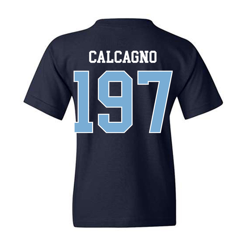 UNC - NCAA Wrestling : Mikey Calcagno - Classic Shersey Youth T-Shirt-1