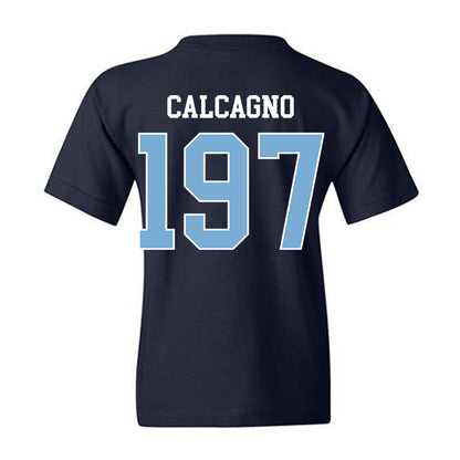 UNC - NCAA Wrestling : Mikey Calcagno - Classic Shersey Youth T-Shirt-1