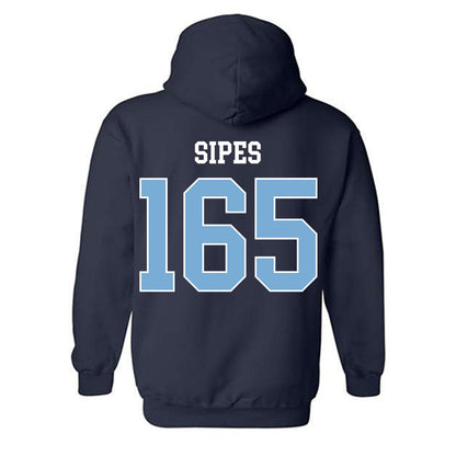 UNC - NCAA Wrestling : Lucas Sipes - Classic Shersey Hooded Sweatshirt-1