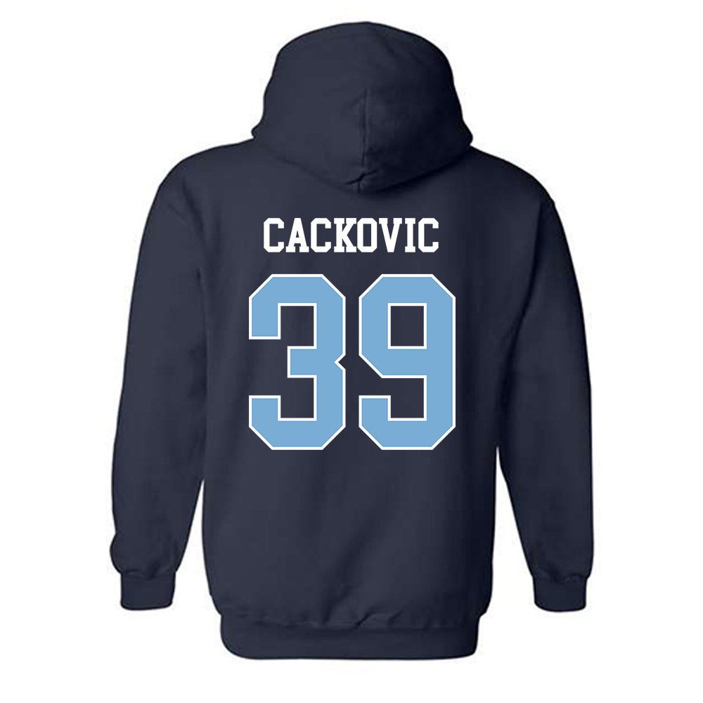 UNC - NCAA Baseball : Jake Cackovic - Classic Shersey Hooded Sweatshirt-1