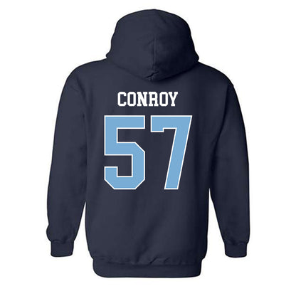 UNC - NCAA Football : William Conroy - Classic Shersey Hooded Sweatshirt-1