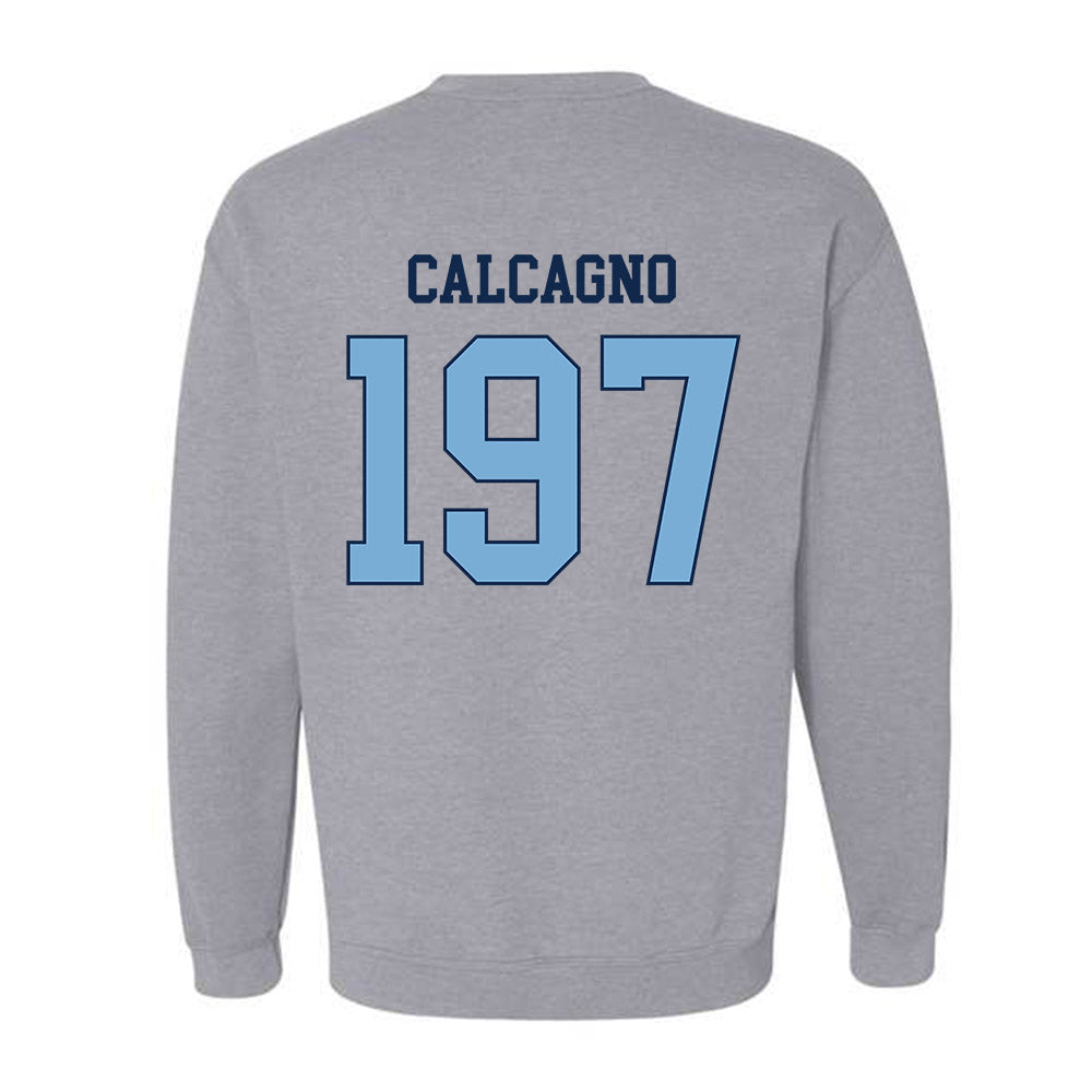 UNC - NCAA Wrestling : Mikey Calcagno - Classic Shersey Crewneck Sweatshirt-1