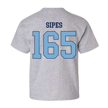 UNC - NCAA Wrestling : Lucas Sipes - Classic Shersey Youth T-Shirt-1