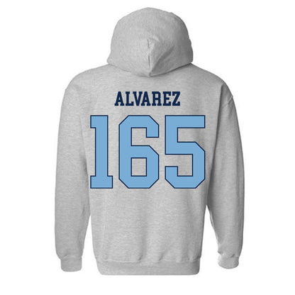 UNC - NCAA Wrestling : Omaury Alvarez - Classic Shersey Hooded Sweatshirt-1