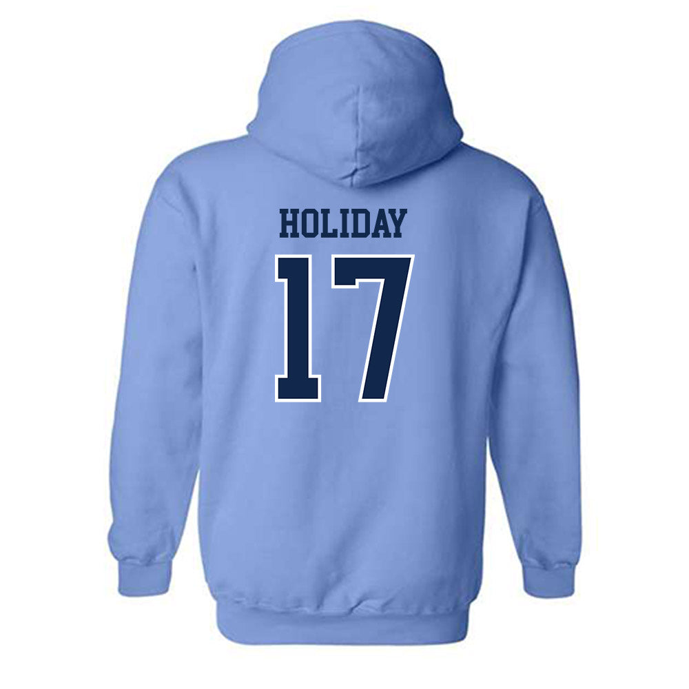 UNC - NCAA Baseball : Talan Holiday - Classic Shersey Hooded Sweatshirt-1