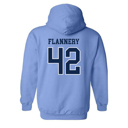 UNC - NCAA Baseball : Boston Flannery - Classic Shersey Hooded Sweatshirt-1